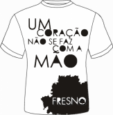 Um coração não se faz com a mão -modelo 2(letras pretas)