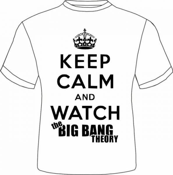 Keep Calm The Big Bang Theory Branca